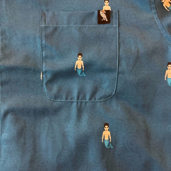 Zoolander Merman Men’s Button Up Shirt - Picture 2 of 3